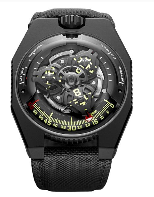 Urwerk 100 Watch Replica UR-100 SpaceTime Black
